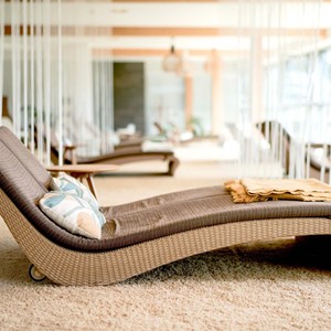 Comfortable lounger at the Allegria Resort.
