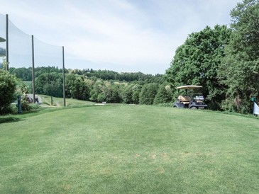 Teeing ground on a golf course.